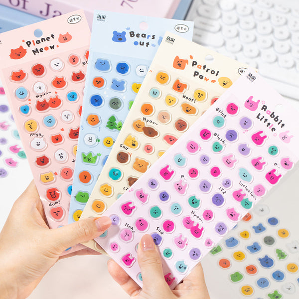 1PCS Cute Fun Animal series sticker