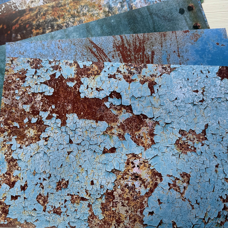 Rust Paper Overlay 10PCS Vintage rust texture background paper – Journaldream