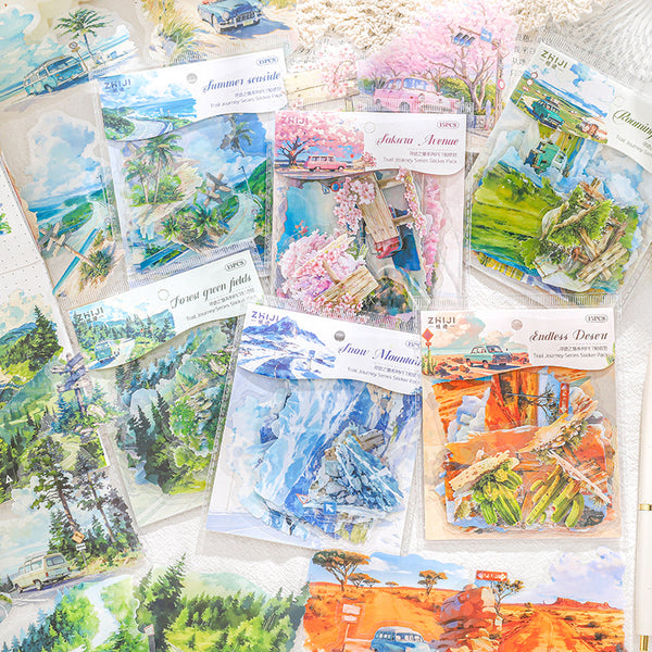 15PCS Find the trail series sticker