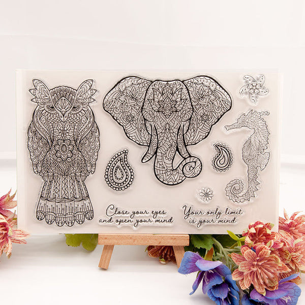 Clear silicone stamp