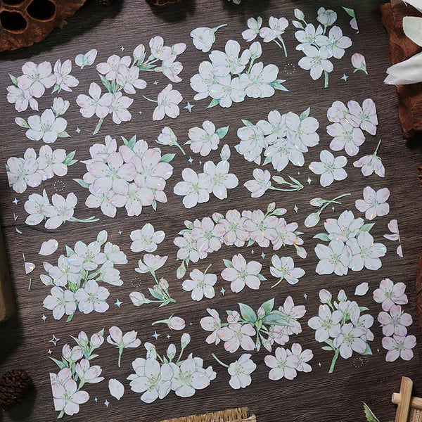 5cm*83cm Spring blossom Shell Light PET Tape