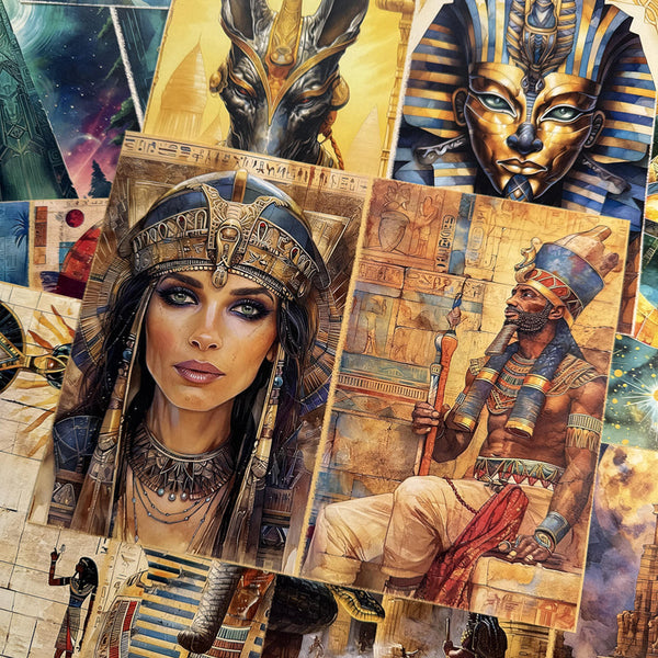 16PCS Pharaoh of Egypt background paper