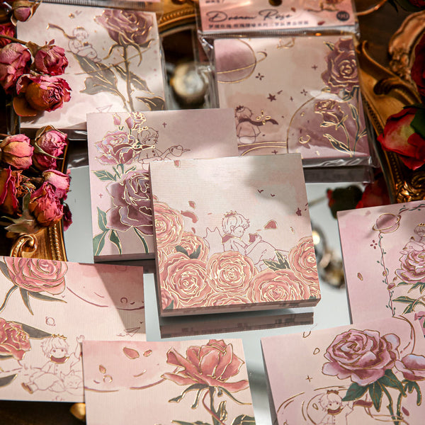 90PCS Rose metaphor series note paper