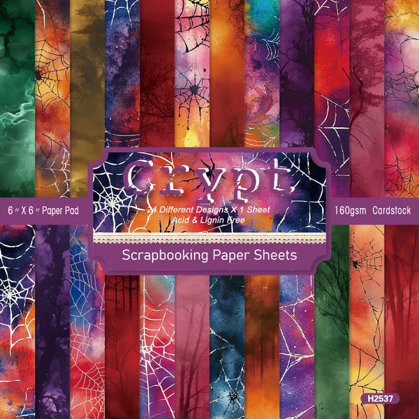 24PCS Crypt background paper