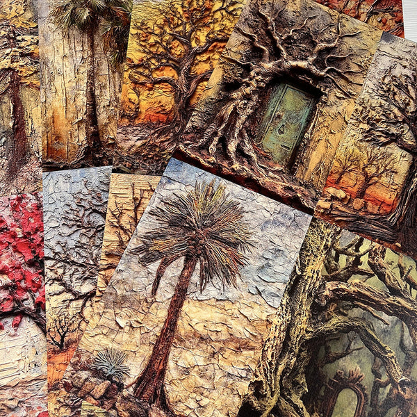 16PCS Autumn forest background paper