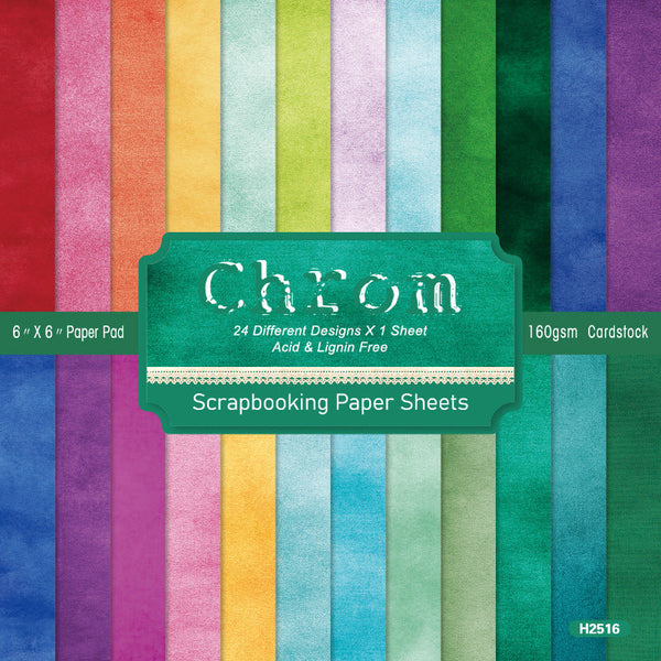24PCS Chrom material paper