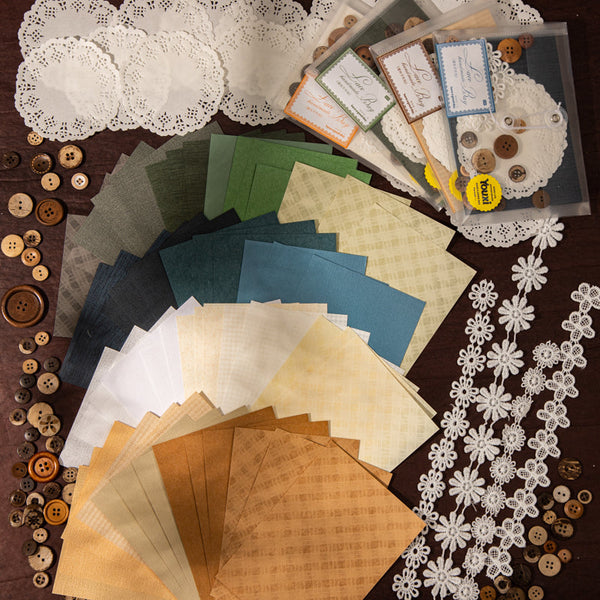 Lace handmade bag series material paper set