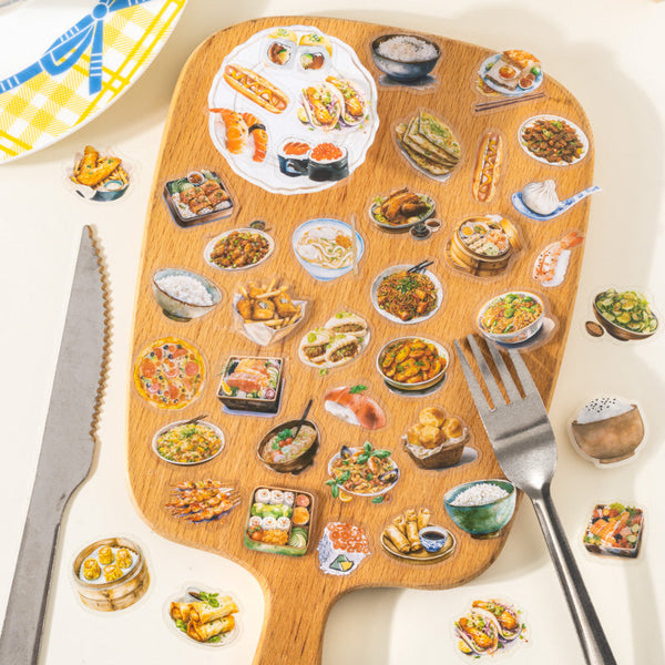 40PCS Dishes of the Day Series sticker