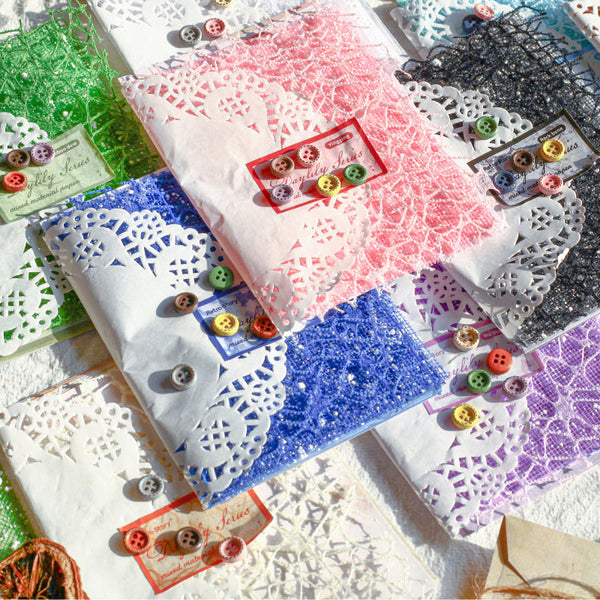 32PCS Daylily series material paper