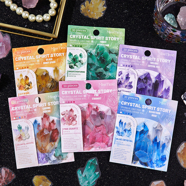 30PCS The Crystal Spirit Story Series sticker