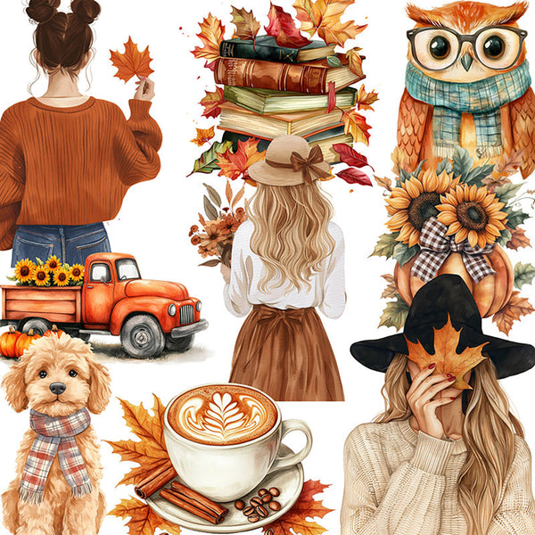 20PCS Autumn imprint sticker