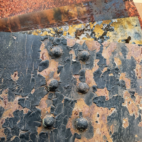 10PCS Steampunk rust background paper