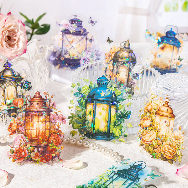 10 piezas de pegatinas de la serie de luces esmaltadas 