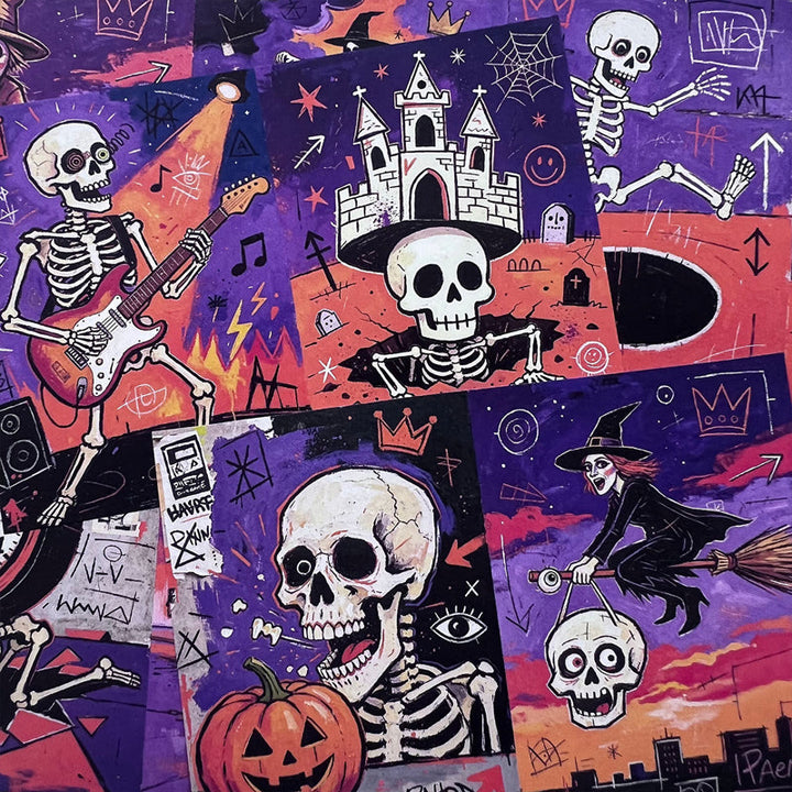 Strange Halloween Scrapbook Background Paper – Journaldream