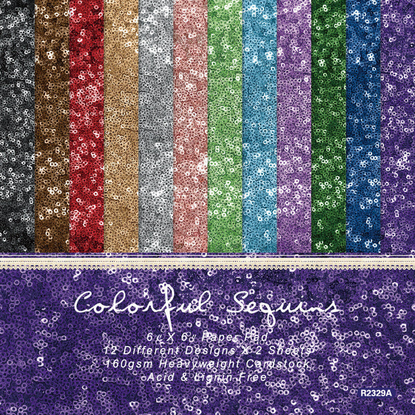24PCS Colorful Segurns series material paper