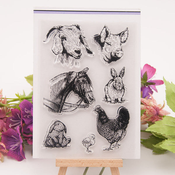 Clear silicone stamp