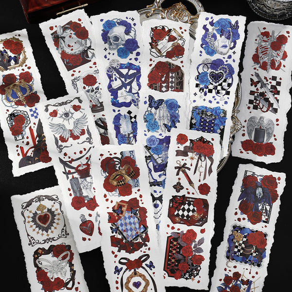 6PCS The Poem of Roses Series sticker