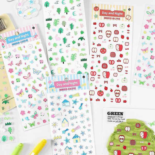 1PCS The Morning and Evening series sticker