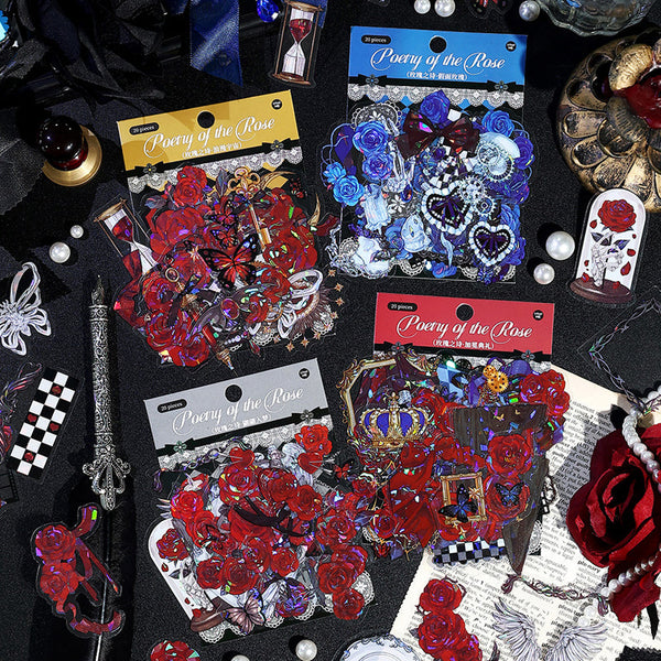 20PCS The Rose Poem Series sticker