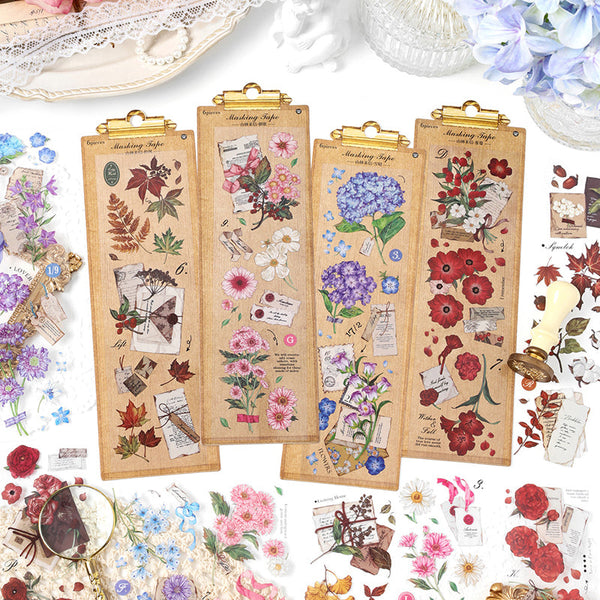 6PCS Forest Letter series sticker