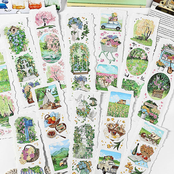 6PCS Spring Light Preface Series sticker