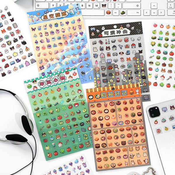 1PCS Grid Pixel Series sticker