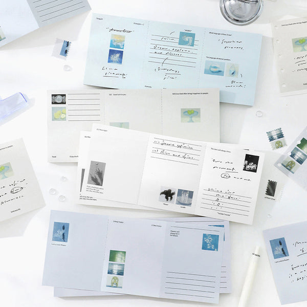 80PCS Fog and Long Wind Series note paper