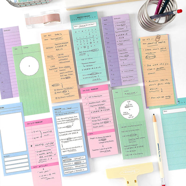 80PCS Life progress series note paper