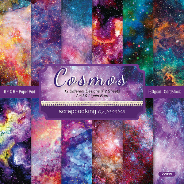 24PCS Cosmos background paper