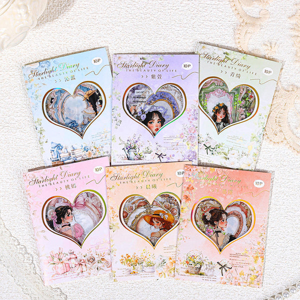 10PCS Her starlight diary series sticker