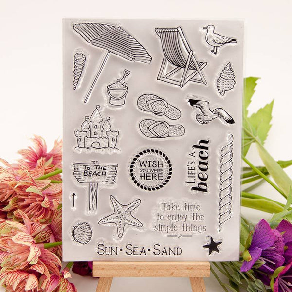 Clear silicone stamp