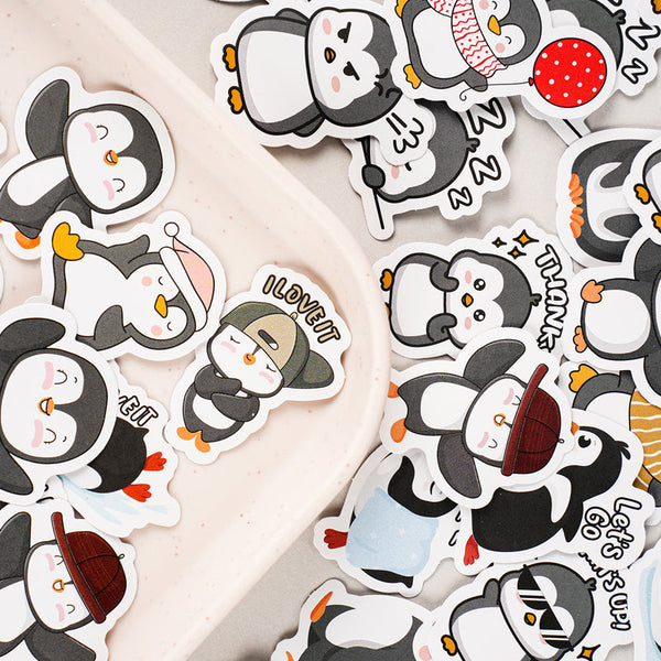 46PCS Cute little penguin series sticker