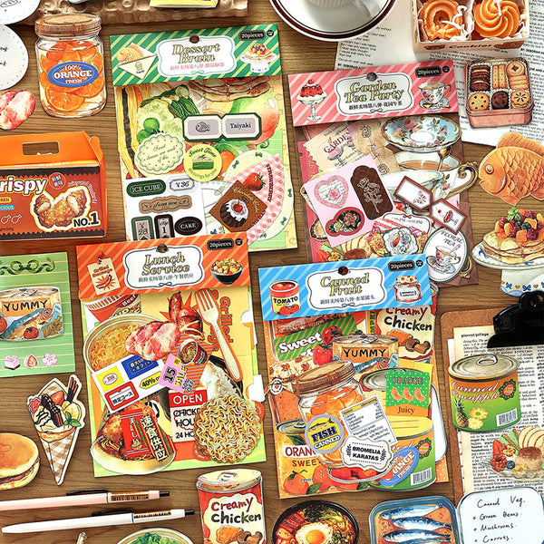 20PCS Fresh Store series material paper set