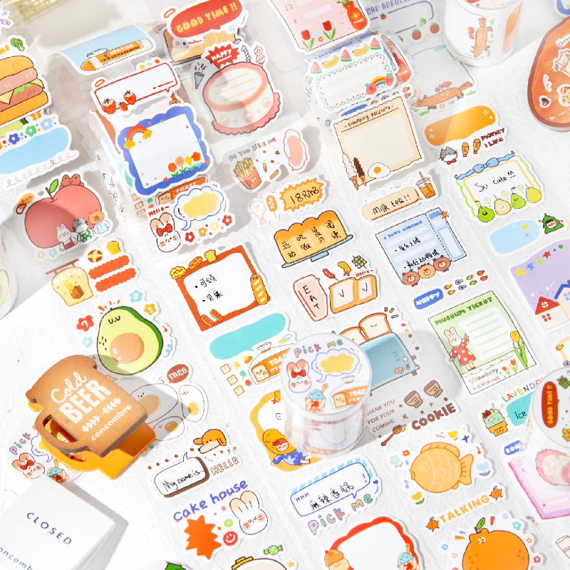 Cute fun frame Series Die Cutting Self-adhesive Tape – Journaldream