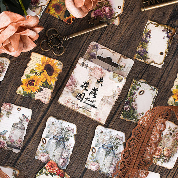 46PCS Lost garden series sticker