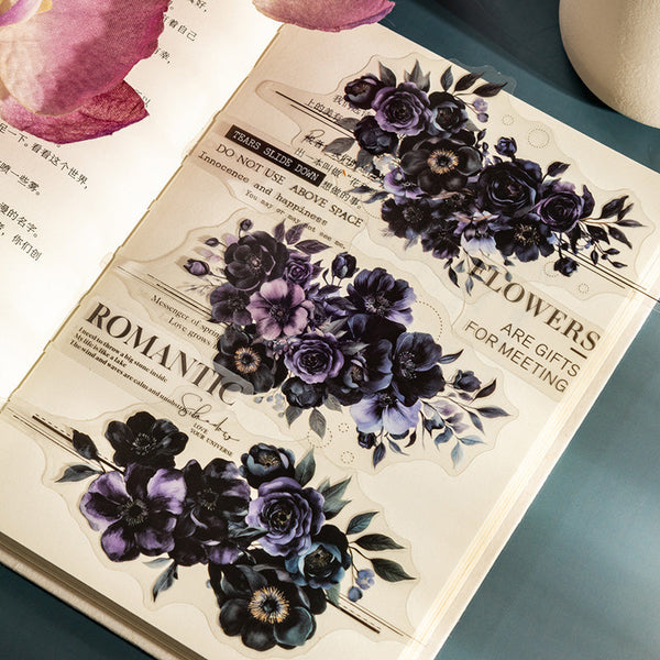 15PCS Twilight Flower Sea Series sticker