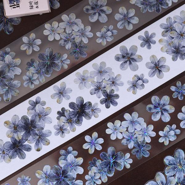 5cm*150cm Deep Sea Blue Washi/PET/Shell Light PET Tape
