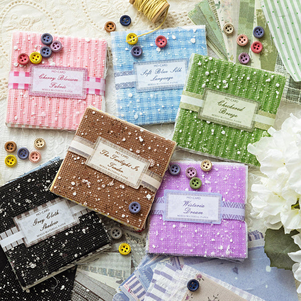 44PCS Cloth romantic series material paper