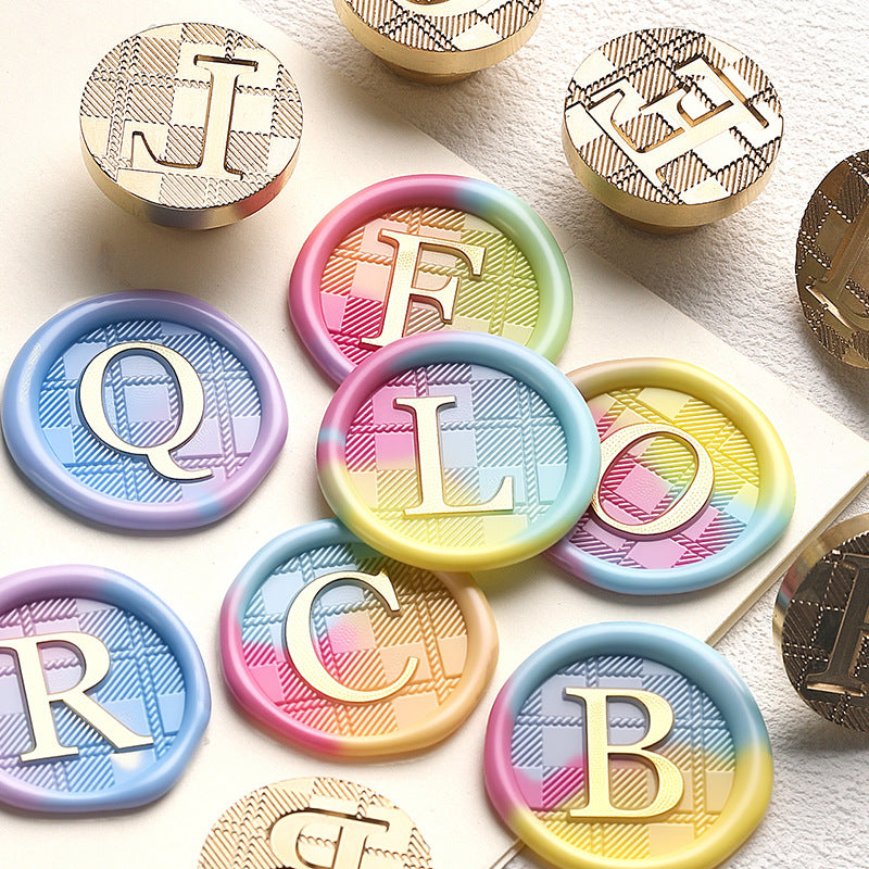 Fabric textured base letter series Wax Seal Stamp – Journaldream