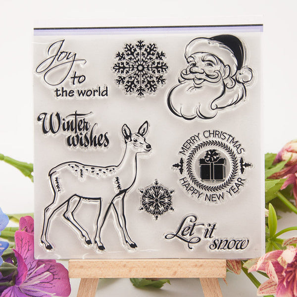 Clear silicone stamp