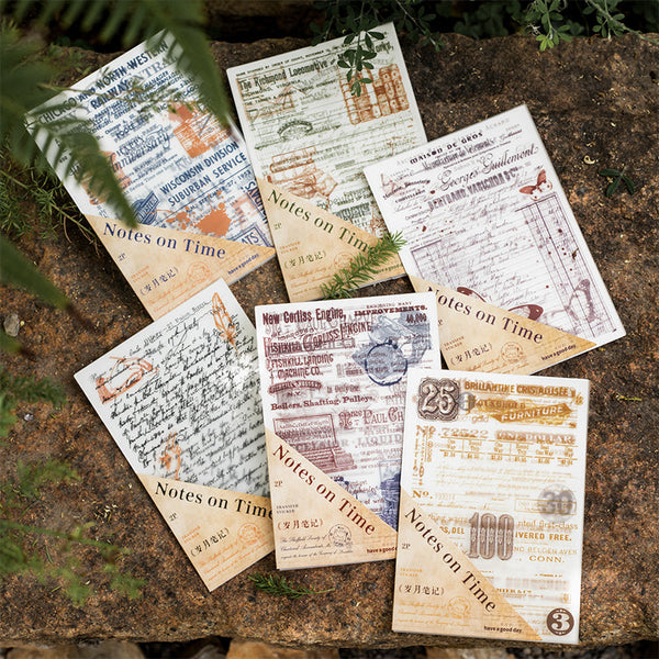 2PCS Years Notes Series Transfer sticker