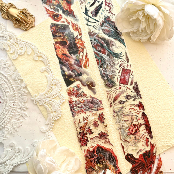 6cm*100cm Dark soul Shell Light PET Tape