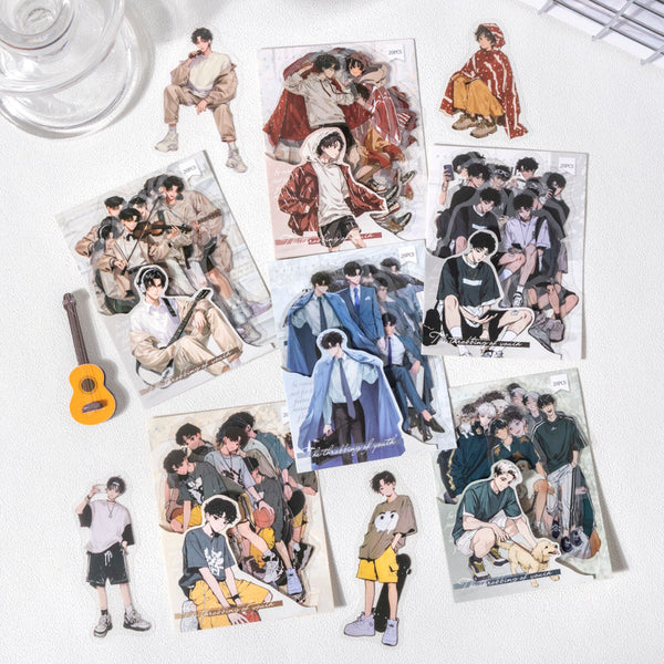 20PCS The Youthful Heartbeat series sticker