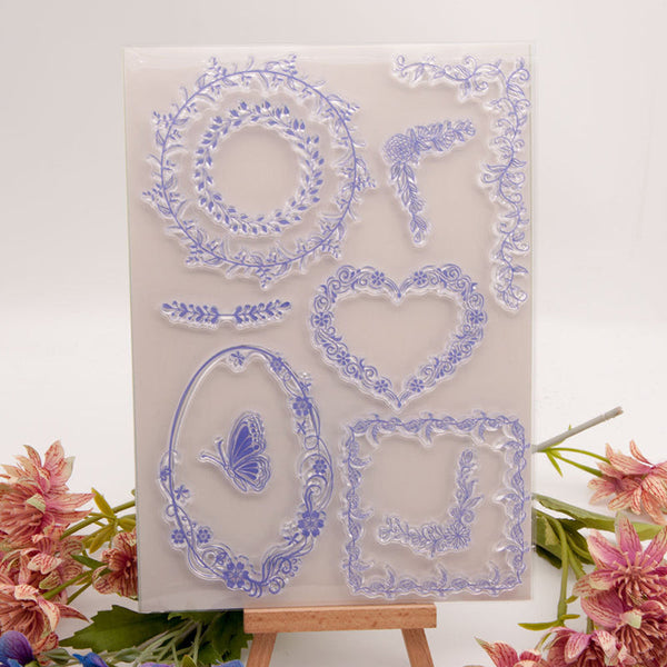 Clear silicone stamp