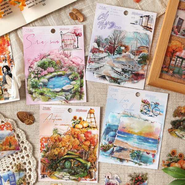 20PCS The Four Seasons String Song Series sticker