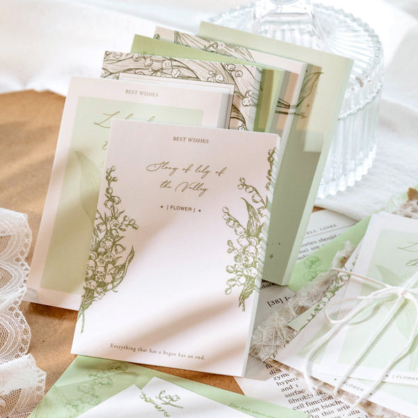 80 piezas de papel de la serie Lily of the Valley