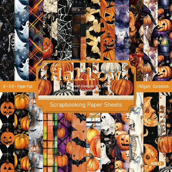 24PCS Hallow material paper