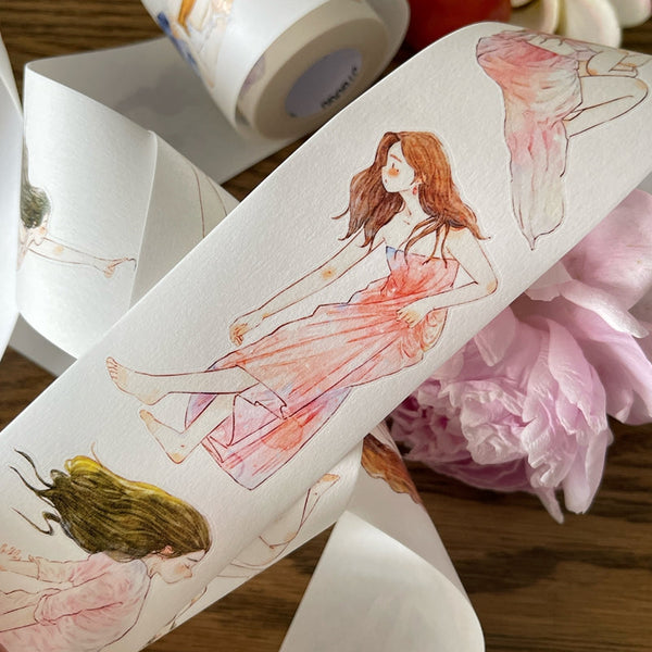 Whole Roll 5cm*10m Summer Die Cutting Washi/PET/Fog PET Tape