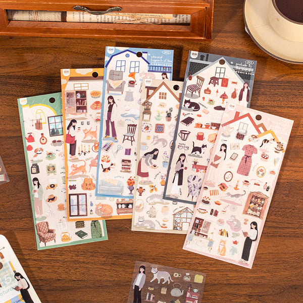 2PCS The Starry River Series sticker