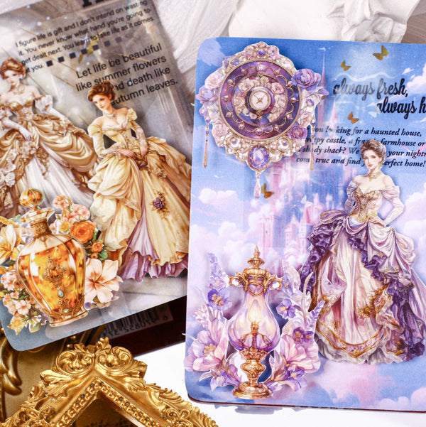 20PCS Silver Night Melody series sticker
